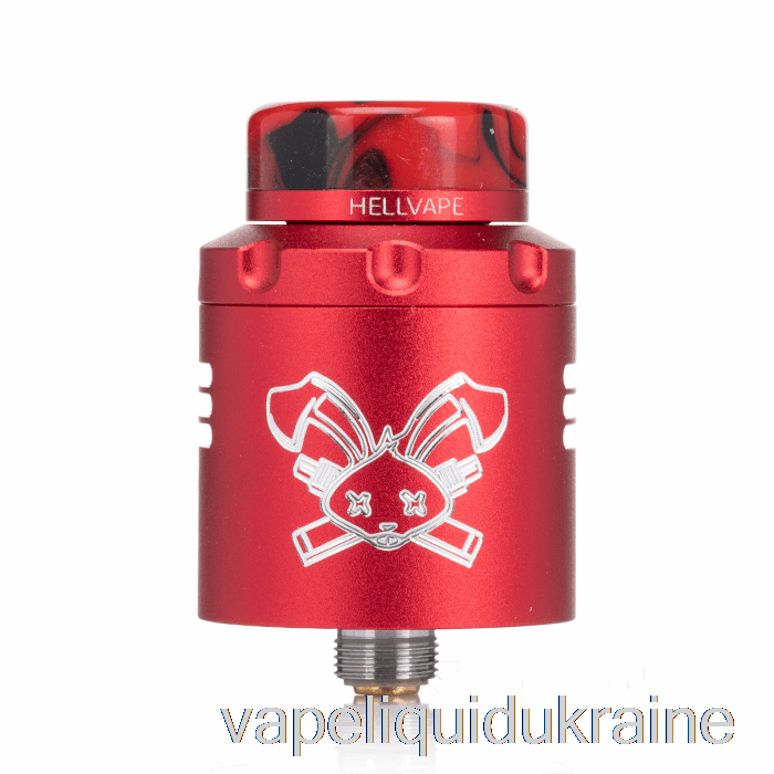 Vape Liquid Ukraine Hellvape DEAD RABBIT V3 24mm RDA Red